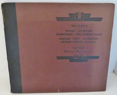 12'' 78 RPM Record-Wagner Rienzi Overture Tannhauser-Boston''Pops'' Orchestra