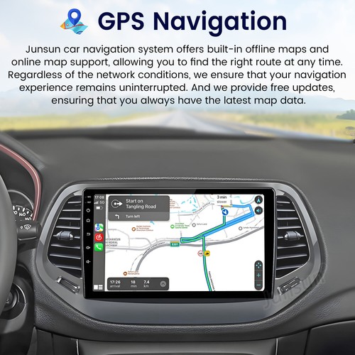 Radio estéreo Carplay de 8 núcleos 4+64 GB Android 13 GPS SWC para Jeep Compass 2017-2020 - Imagen 5 de 19