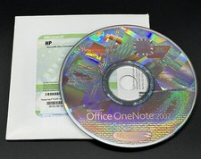 MICROSOFT Office One Note 2007 HP Version w/ Product Key VGC SHIPS FAST READ