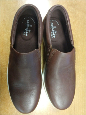 Clarks Kitna Men's Easy Slip-On Loafers -Brown- SZ 7M   0D-929