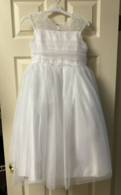 Swea Pea Lilli White Communion/Flower Girl Dress Girls Size