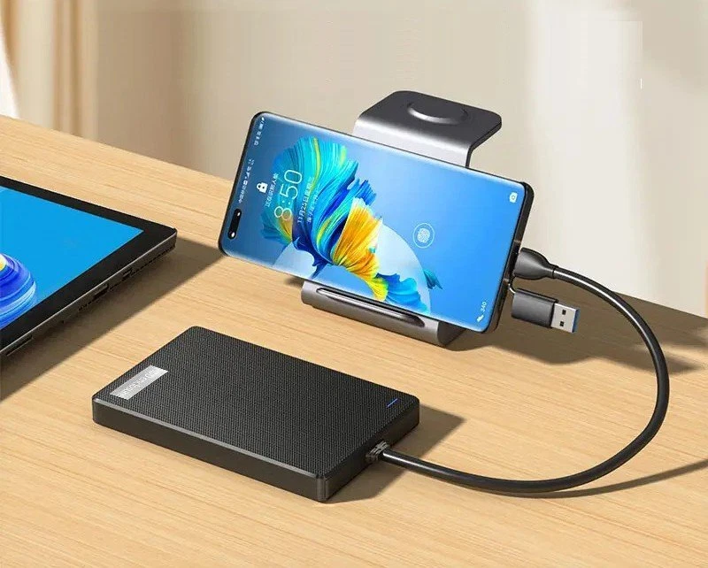 500GB Slim Portable External Hard Drive HDD – USB 3.0/Type-C High-Speed Storage - Image 4 of 4