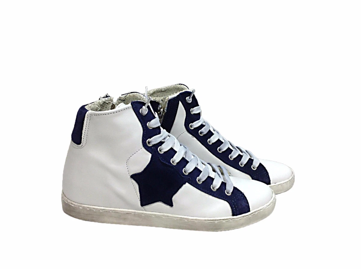Sneakers alte 2024 blu donna