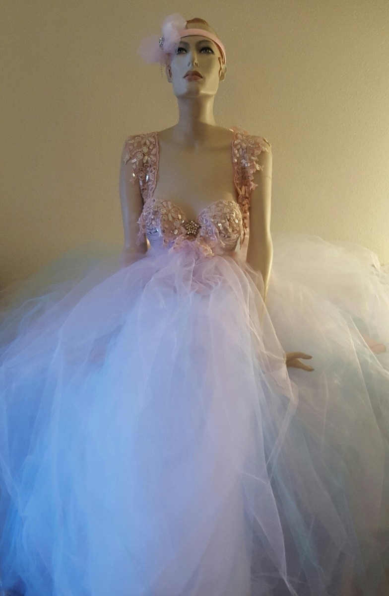 Gatsby Pink Silver Beaded Sequin Flapper Headpiece Pink and Silver Flapper Great Gatsby Roaring 20 main image 4