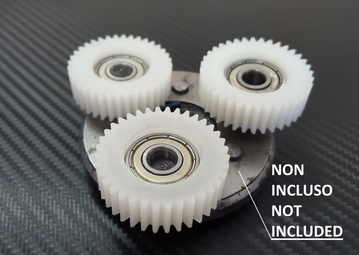 Youkk Lot de 3 Engrenages pour Vélo Électrique en Nylon Acier Composants de Vélo Extérieur Pièces de Réparation Fournitures de Remplacement pour Moteur 250w Bafang