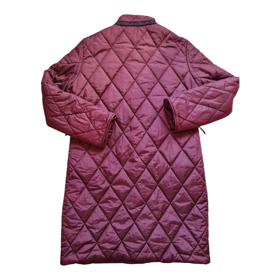 Женская BURBERRY LONDON траншея выстеганная длинная куртка пальто Nova чек размер 42 - Изображение 2 из 4