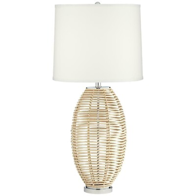 #ad Pacific Coast Lighting Rattan Table Lamp With Natural Finish 74P79 $30.00