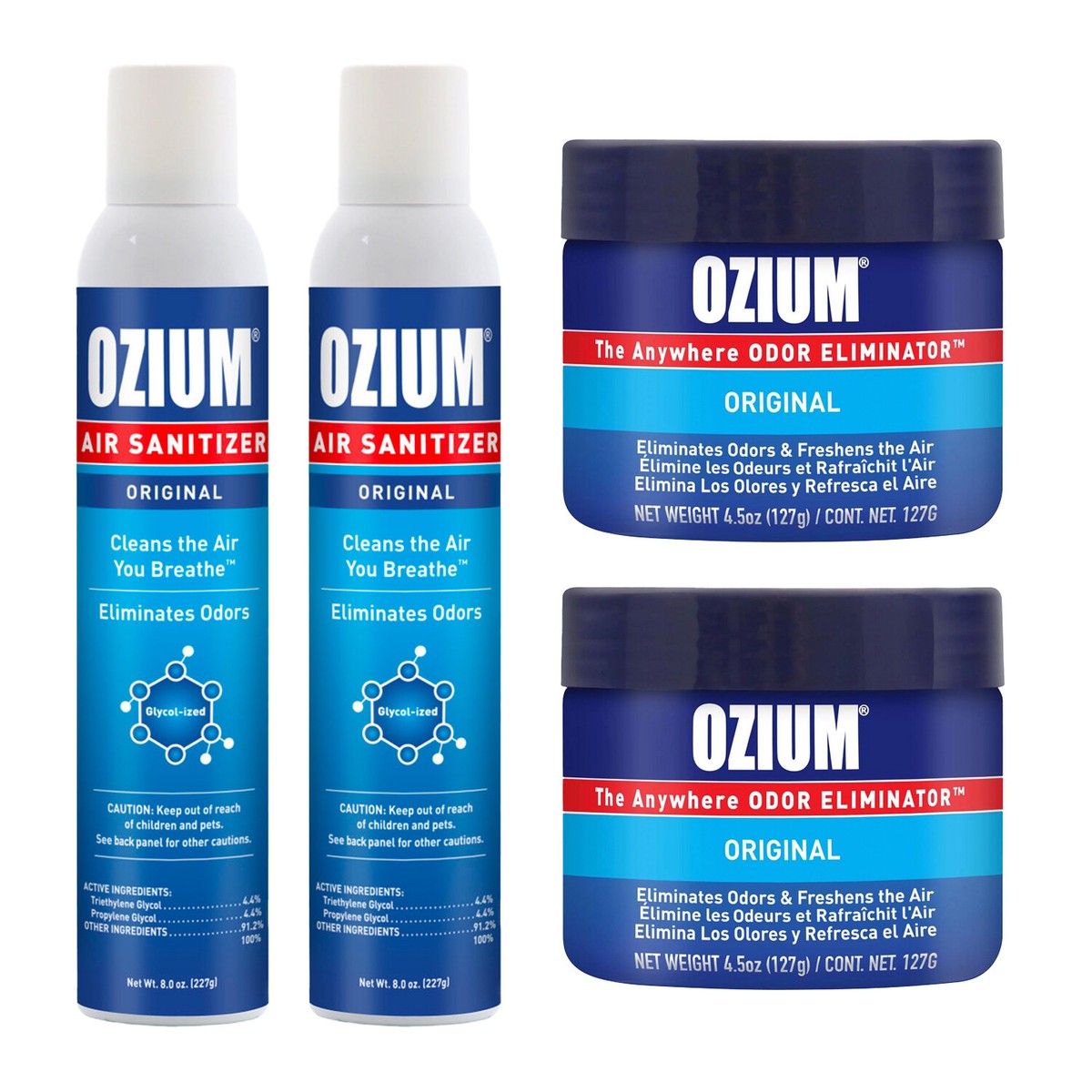 Ozium 8oz Spray and 4.5oz Gel Combo Kit - Original Scent | eBay