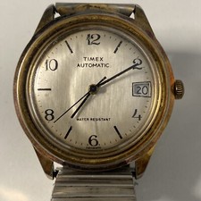 Timex Automatic Watch Water Resistant Bezel Stainless Steel Working condition