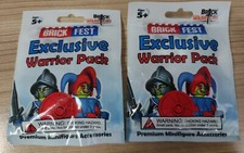 Set of 2 Brick Warrior Brick Fest Exclusive Pack Minifigure Accessories NEW