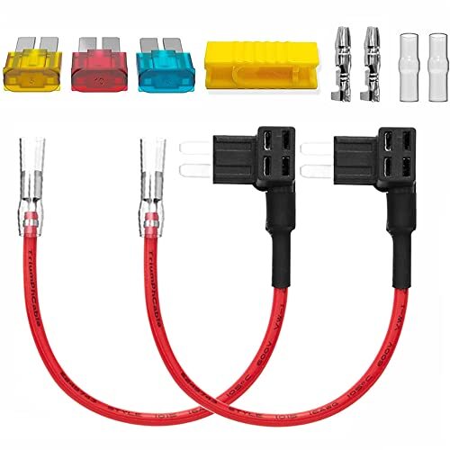 4 Tipos 12V Add-A-Circuit Adaptador Y Kit De Fusibles, Portafusibles De Grifo De Fusible Con Micro2 Mini Atc De Grifo De Perfil Bajo
