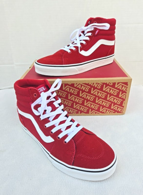 VANS Filmore Hi Mens SZ 9.0 High Top Shoes Sneakers Suede Canvas Chili Pepper