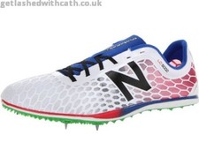 NEW New Balance Men's MLD5000D White Spike Running Shoes, Sz 13