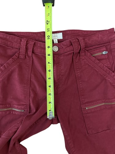 Joie Park Topanga rot Skinny Utility Cargo kurze Knöchelhose Größe 31 Akt - 32 x 25 - Bild 16 von 20
