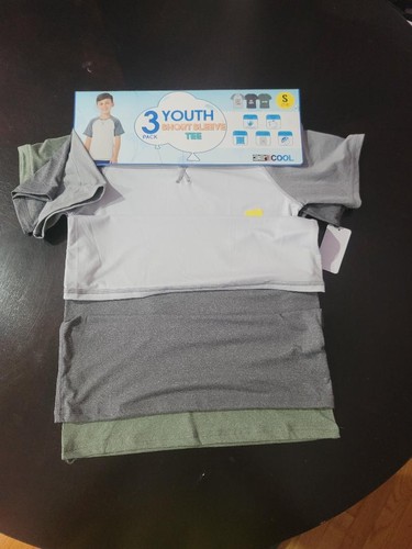 32 Degrees Cool Youth 3-Pack Active Tee QUICK DRY Stretch Raglan Sleeves T-Shirt - Picture 28 of 28