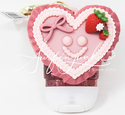 Bath & Body Works Pocketbac Hand Sanitizer Gel Holder Pink Heart