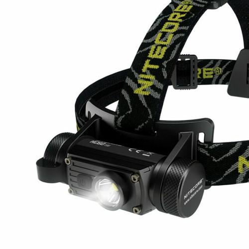 Nitecore HC65 V2 - Frontale Ricaricabile 1750 Lumen, Con LED Luminus SST-40, Luce Bianca/Rossa/Aux, Impermeabile, Per Outdoor E Lavoro