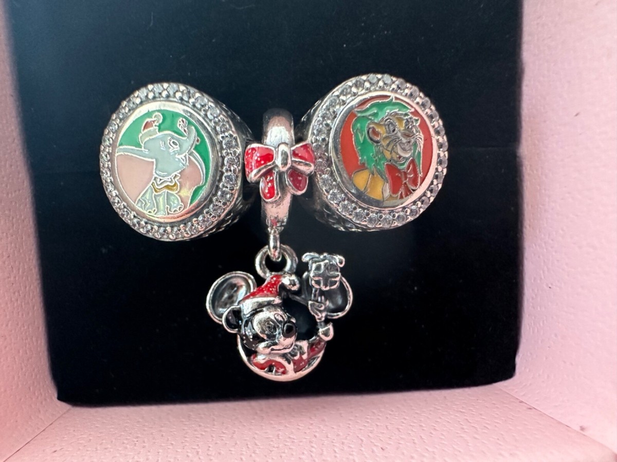 Pandora Disney Parks Exclusive Christmas 2023 set of 3 charms | eBay