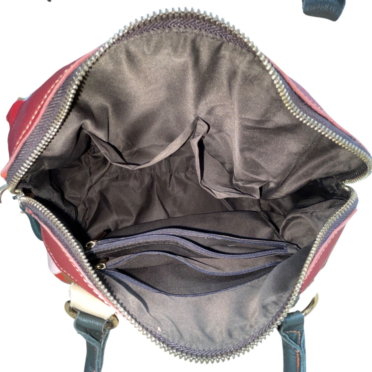 Handcrafted Multicolored Leather Patchwork With D… - image 7