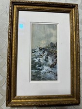 Percival Clinton (Percy) Thomas (1879 - 1956)"Jersey Coast" Watercolor Painting