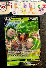 Rillaboom V SWSH014 NM Ultra Rare Black Star Pokemon Promo. Tracked Shipping!