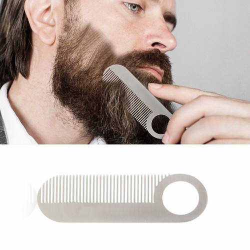 Metal Barber Combs Stainless Steel Hair Comb Fine Cutting Comb Men's HairStyling