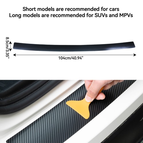 Auto Ladekantenschutz-Folie Lack Schutz Kratzer Carbon Optik Universal-Abdeckung - Bild 6 von 8