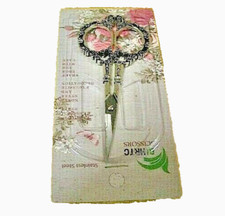 VINTAGE BIHRTC STAINLESS STEEL SHARP CRAFT CLOTHING NEEDLEWORK SCISSORS 4 1/2"
