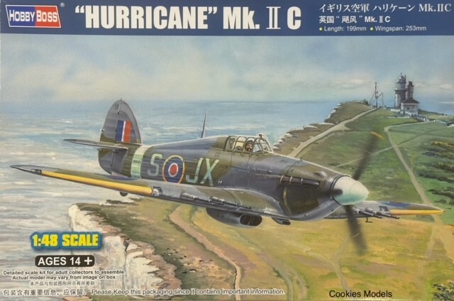 Hobbyboss Hurricane Mk.II C 1/48 Scale Model Kit 81778