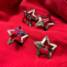 Hair Clips Sliver Star Girl Women Cute Metal Barret Hair Accessories 4 Clips New