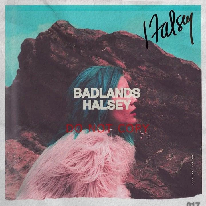 Halsey singer SIGNED reprint 12x12" Album Poster Autographed RP Badlands