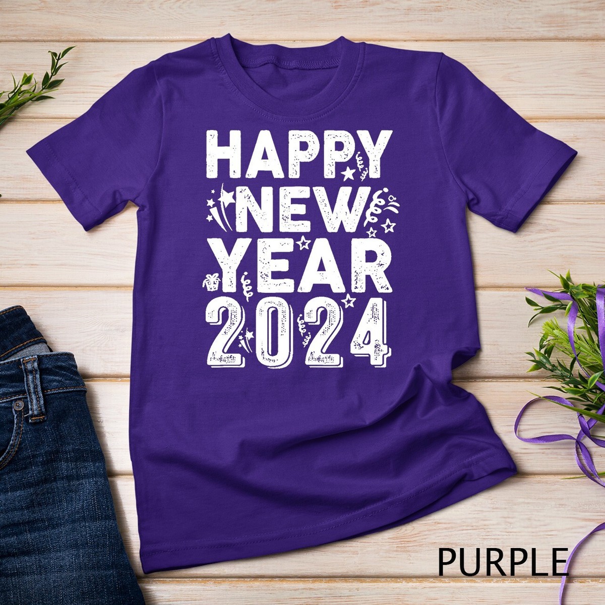 Happy New Year 2024 New Years Eve Party Supplies Kids T-Shirt