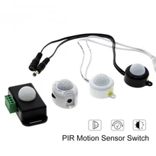 Body Infrared PIR Motion Sensor Switch DC12-24V 5A/6A With DC Plug For LED Strip