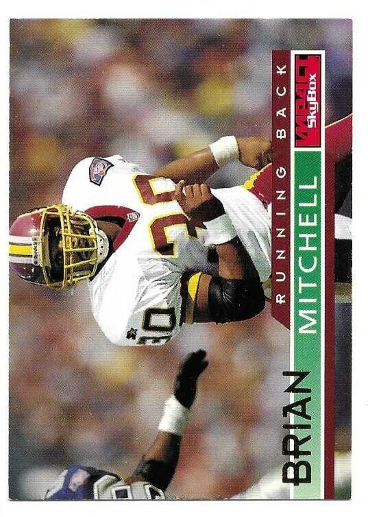 BRIAN MITCHELL 1995 SKYBOX IMPACT CARD NEAR MINT+ CONDITION