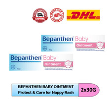 2X 30G BEPANTHEN Baby Ointment Soothe, Protect  Care For Nappy Rash XPRSS SHIP