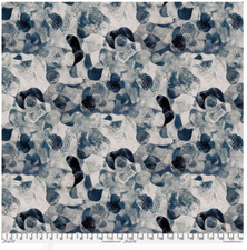Free Spirit Sarah Sczepanski Rust Bloom Budding Royal Blue Fabric By The Yard