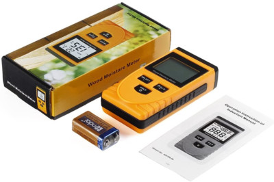 RGBS Inductive Wood Moisture Tester Digital LCD Display Induction Timber Meter