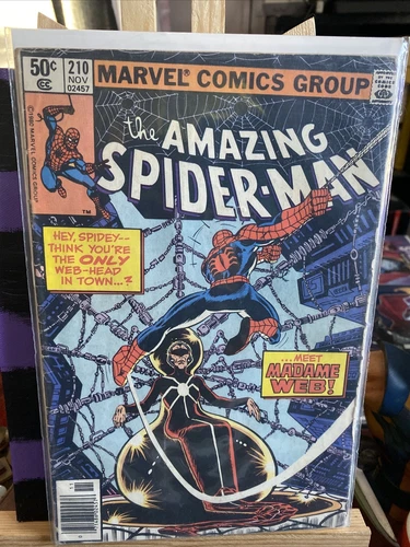 Amazing Spider-Man 210 VG  Newsstand  (1st Madame Web - Movie Announced)