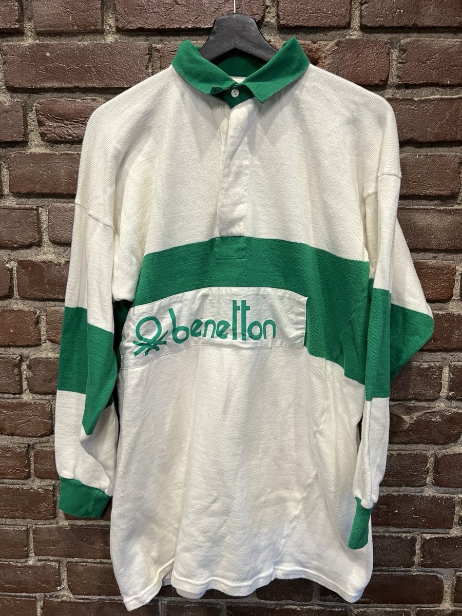 Amazon Magliette Estive Benetton Rugby Polo Shirt Benetton Green