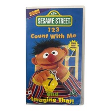 Sesame Street 123 Count With Me VHS Vintage Children's Educational Video 1998