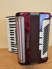 Weltmeister Piano Accordion 80 Bass Made in Germany Buttons Straps Vintage Rare