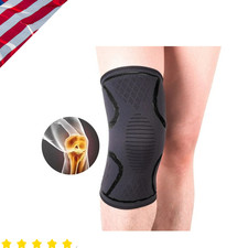 Knee Sleeve Compression Brace Support For Sport Gym Joint Pain Arthritis Relief