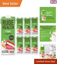 6 Bottles of Pure Organic Oat Milk | Lactose-Free, Gluten-Free and Healthy