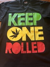 Y2K “Keep One Rolled” Large Mens Black Pro Tag T-Shirt Made In USA