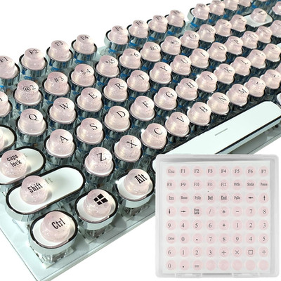 Full Keyboard Keys Riser for Long Nails Typing and Gaming,   128 Pcs Self-Adhesi