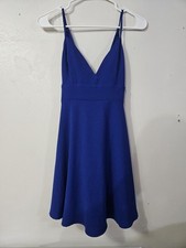 Windsor Blue Spaghetti Strap Prom/formal Mini Dress Size Small