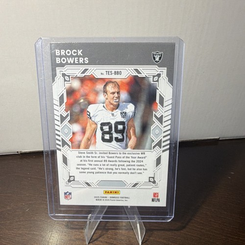 2025 Panini Donruss Elite Series Brock Bowers #TES-BBO Raiders Football - Picture 2 of 2