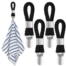 Handtuch Clips Schlaufenhalter 4 Stück Schwa...