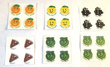 1 Sheet of 4 CTP Scratch and Sniff Stickers Vintage Retro 11 varieties