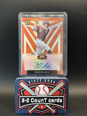 Leaf 2020 Leaf Valiant #BA-ZDL Zach DeLoach Orange /75